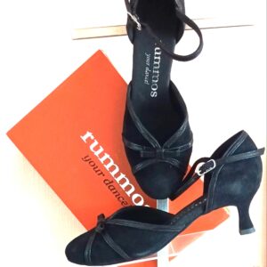 Rummos chaussure de danse sociale R322 nubuck noir. Talons 50