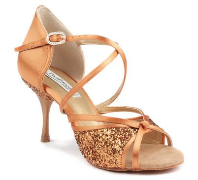 Chaussure de danse de salon Port Danse PD801 bronze dark satin